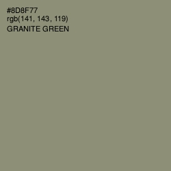 #8D8F77 - Granite Green Color Image